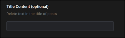 Delete according to title