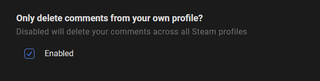 Delete Steam Comment History