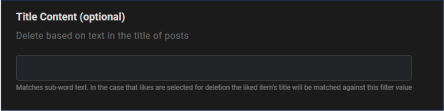 Delete title content on Vimeo